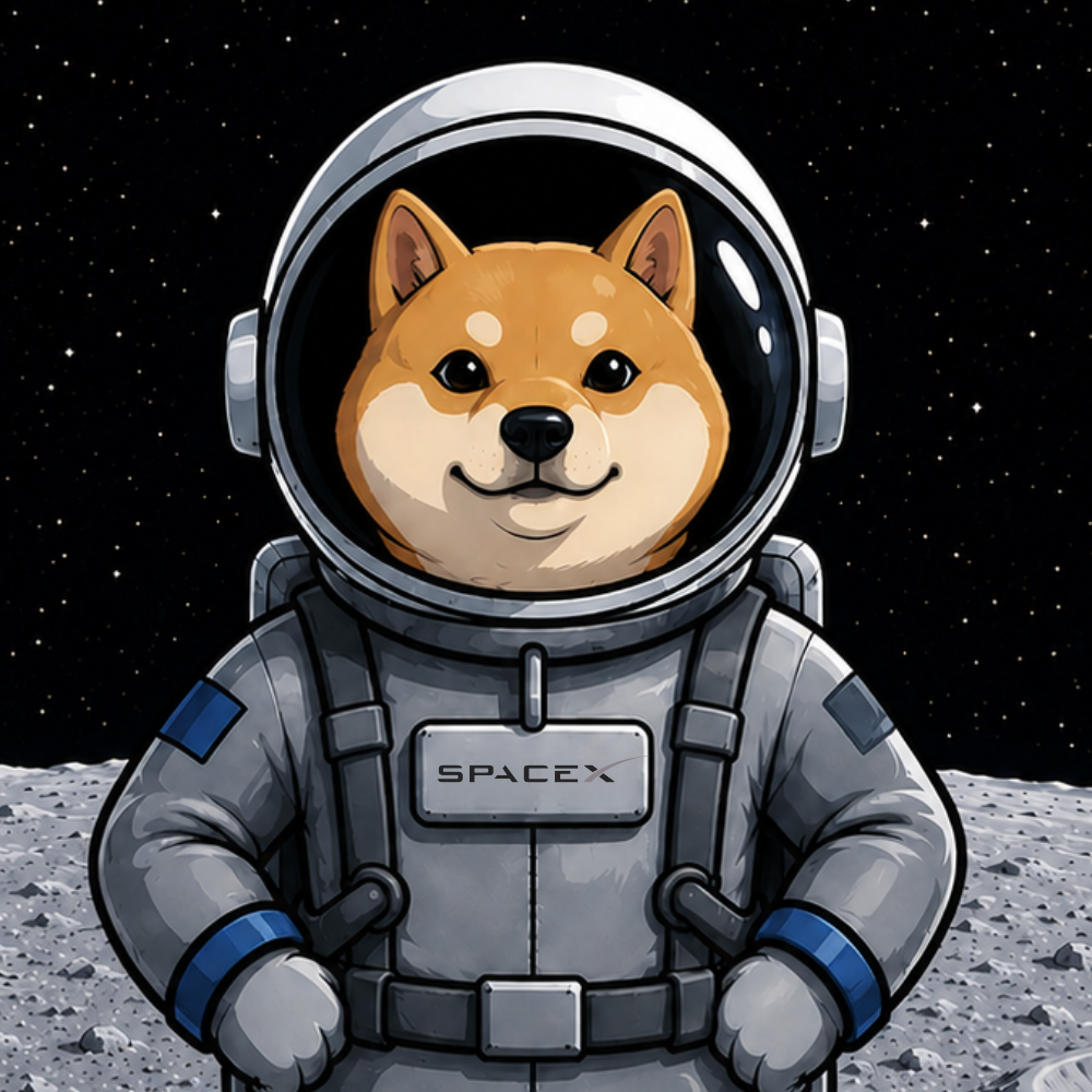 SPACEXDOGE astronaut dog logo